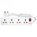 Multibyte 4 Socket 1 Switch Power Saving Outlet Extension Board, High Speed, Fast Charging- Power Strip, Surge Protector, 4M Cable Shockproof Fire-Retardant, Multipurpose Use Spike for Home & Office