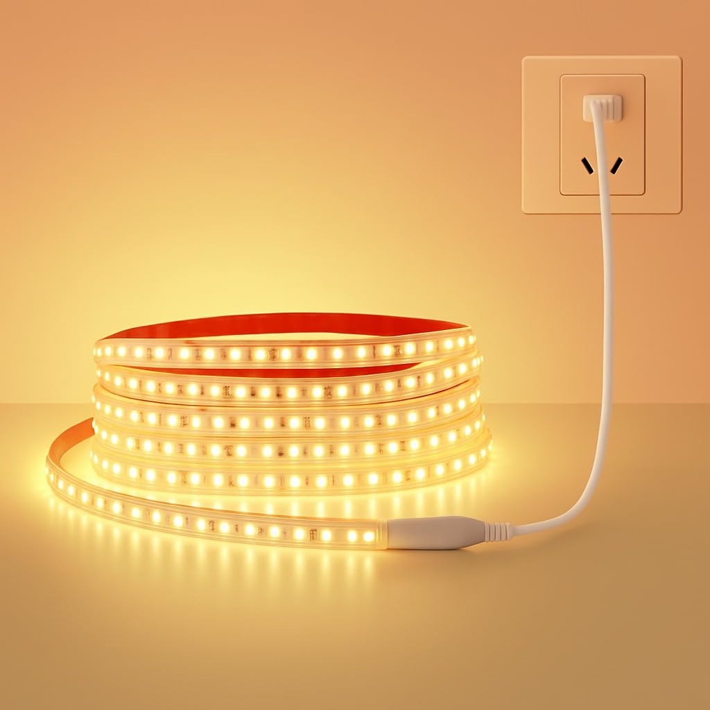 AROPRE 8 Meter LED Rope Light for Decoration – Waterproof Warm White SMD Cove Light for Ceiling, Home Décor, LED Pipe Light for Diwali, Festival, Indoor, Outdoor Use