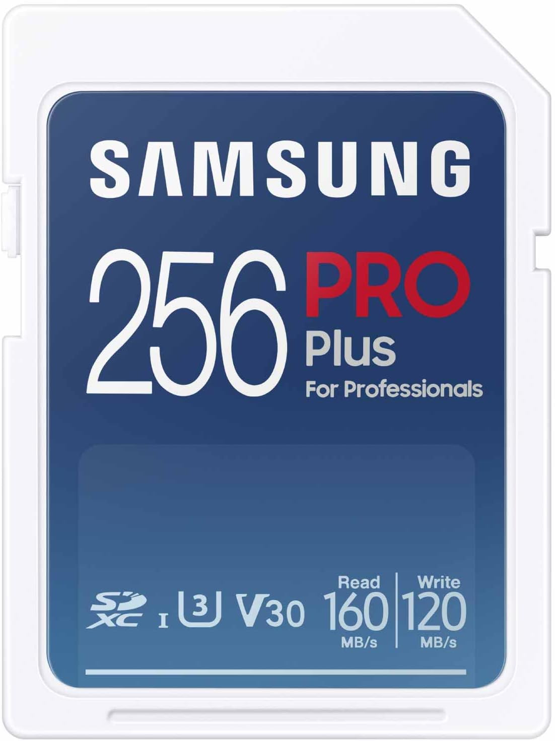 Samsung PRO Plus Full Size 128GB SDXC Memory Card + Reader, Up to 180 MB/s | Full HD & 4K UHD, UHS-I, C10, U3, V30 for DSLR, Mirrorless Cameras, PCs (MB-SD128SB/AM)