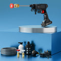 Car Washer High Pressure Gun Rechargeable with 2 Batteries | 1 Year Warranty | Pressure Washer for Car | Car Washing Pump | Water Pressure Gun for Car Wash | Gardening, Cleaning