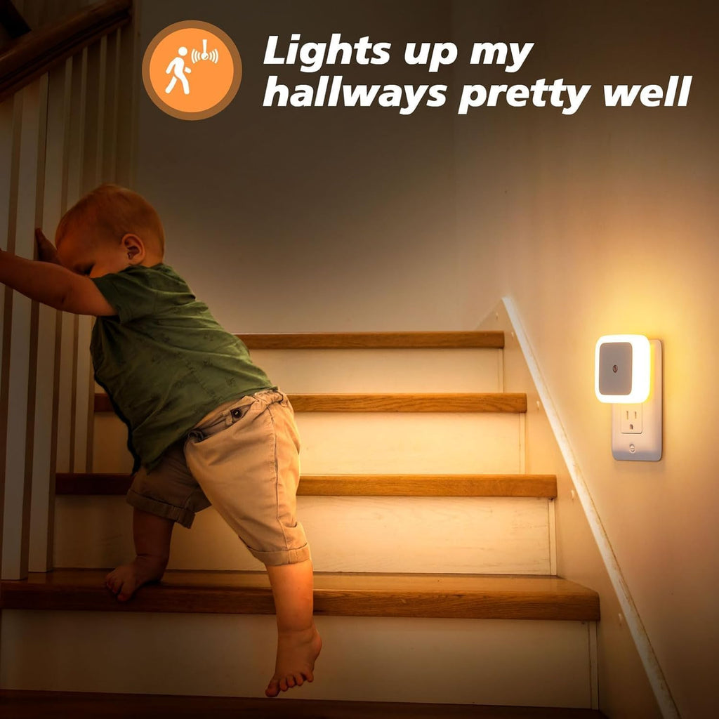 AROPRE Smart Motion Sensor LED Light Bulb with Automatic On/Off and Dimmable Warm White Glow, Energy Efficient 7W LED Bulb for Home, Stairs, Kitchen, Bathroom, Wardrobe Lighting - (Pack of 2)