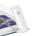 AROPRE Book Lamp for Students, USB Rechargeable LED Study Light, 3 Brightness & Color Modes, Clip-On, Portable & Eye-Friendly (White)