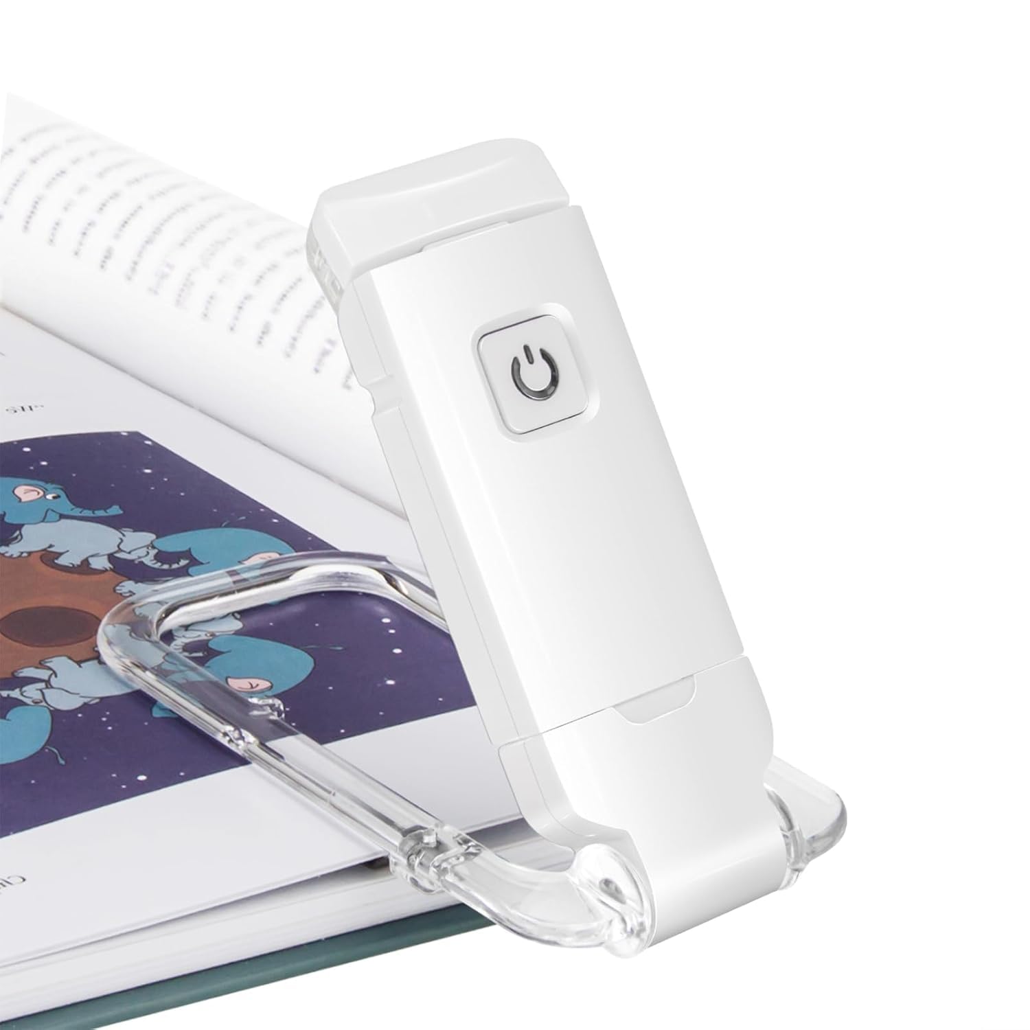 AROPRE Book Lamp for Students, USB Rechargeable LED Study Light, 3 Brightness & Color Modes, Clip-On, Portable & Eye-Friendly (White)