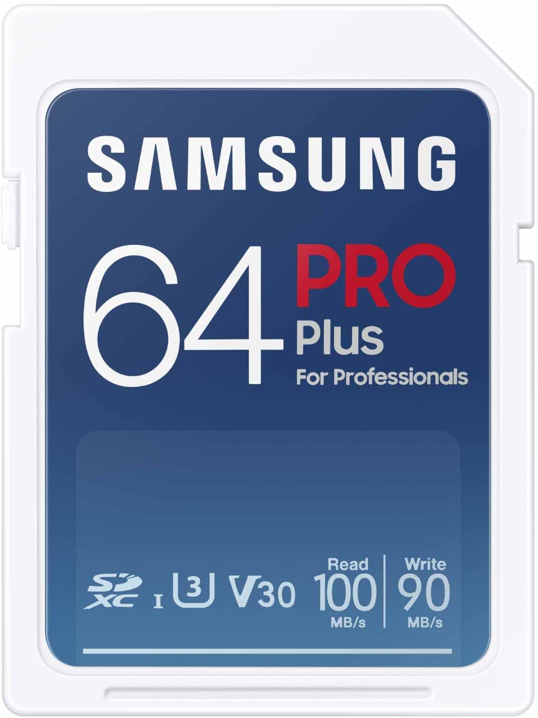 Samsung PRO Plus Full Size 128GB SDXC Memory Card + Reader, Up to 180 MB/s | Full HD & 4K UHD, UHS-I, C10, U3, V30 for DSLR, Mirrorless Cameras, PCs (MB-SD128SB/AM)