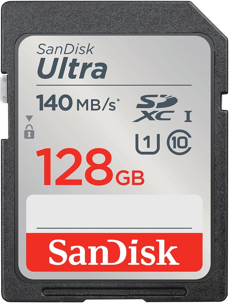 SANDISK 64GB Ultra SDXC UHS-I Memory Card - Up to 140MB/s, C10, U1, Full HD, SD Card - SDSDUNB-064G-GN6IN | Up to 140MB/s, UHS-I, U1, Class 10, Full HD video