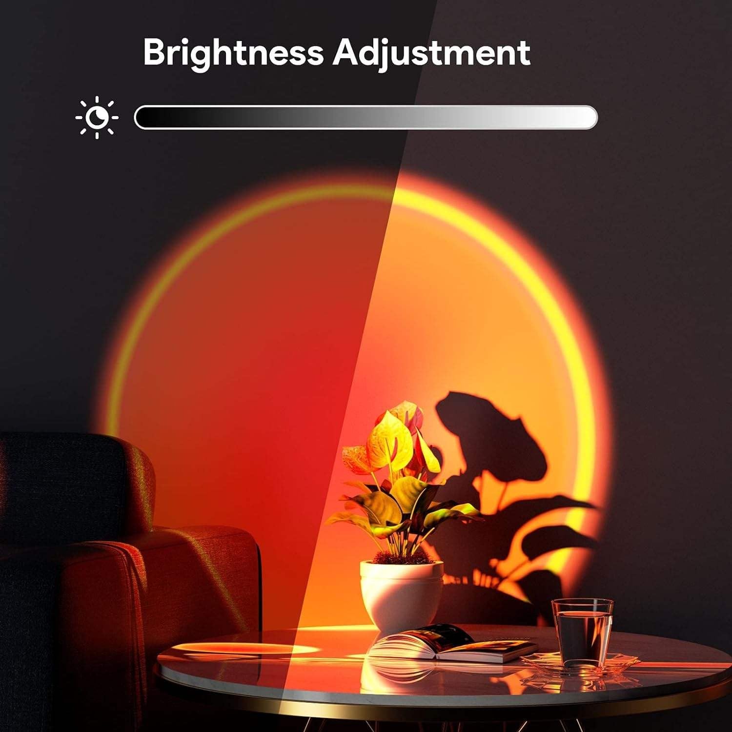 AROPRE RGB Sunset Projection Lamp – 16 Color Modes LED Night Light with Remote for Bedroom, Romantic Decor, Valentine Day Gift, Love Gift for Her, Couple Gift, Ambient Mood Lighting