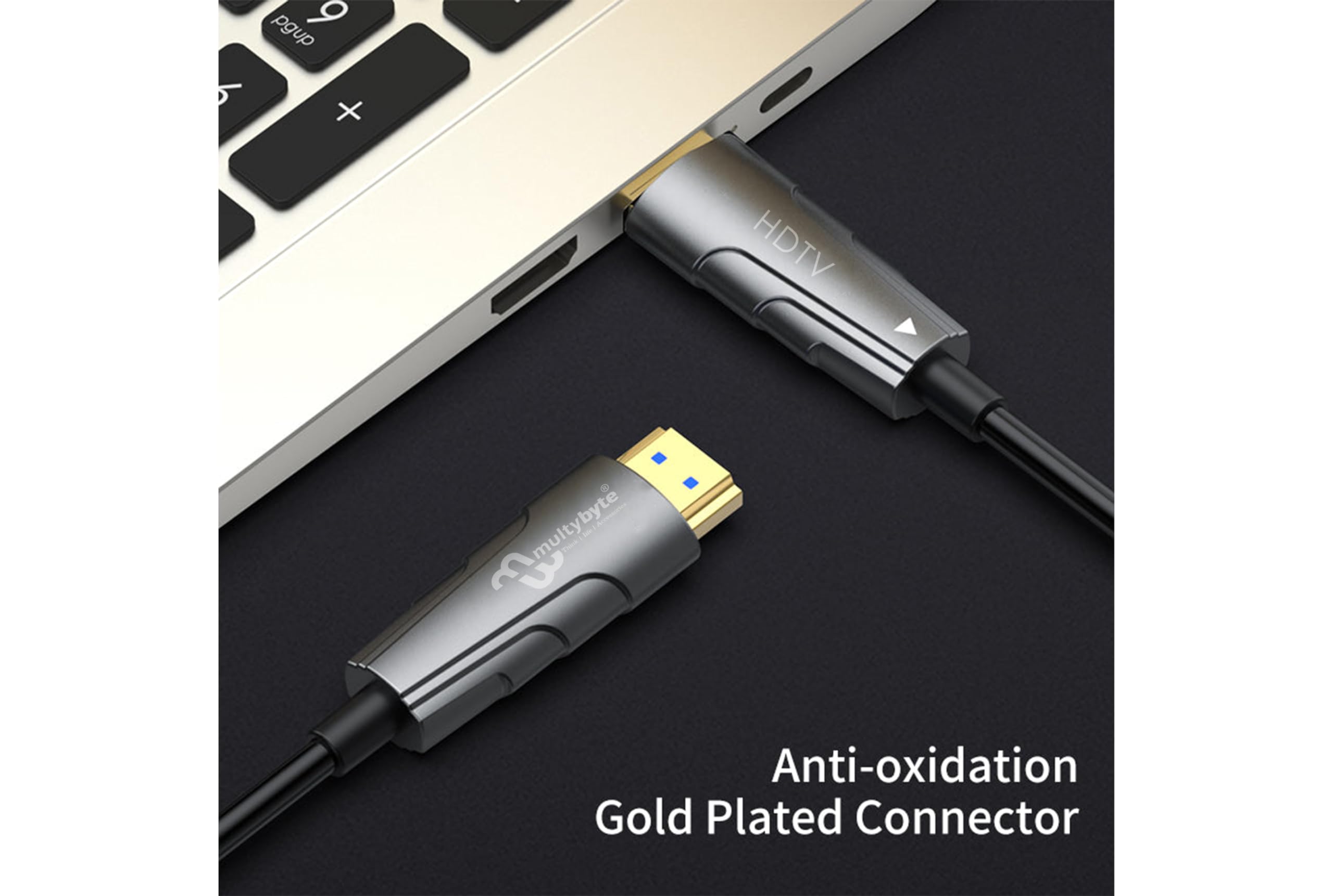 MULTYBYTE HDMI Fiber Optical Cable (70 Meter)