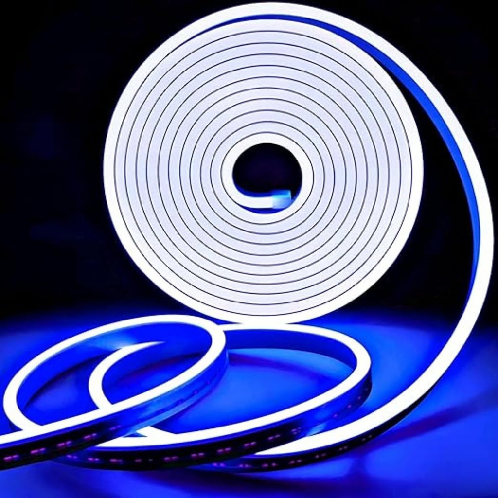 AROPRE 4 Meter LED Neon Strip Light – Blue | Plug-in Powered Flexible Waterproof Rope Light DC 5V | Ambient LED Lighting for Home, Bedroom, DIY Decor, Party & Gaming Room