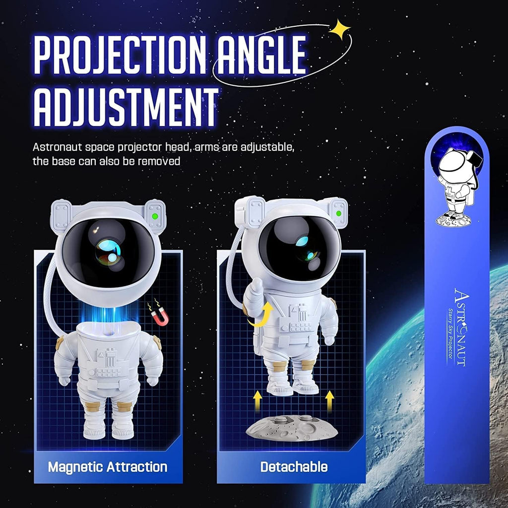 AROPRE Astronaut Galaxy Projector Night Light – 360° Rotating Nebula Star Projector with Remote Control, Timer & Adjustable Head – Space Lamp for Kids’ Bedroom, Gifts, Gaming Room, Home & Décor