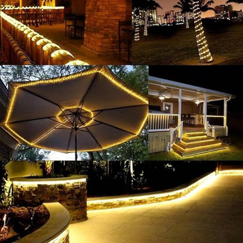 AROPRE 8 Meter LED Rope Light for Decoration – Waterproof Warm White SMD Cove Light for Ceiling, Home Décor, LED Pipe Light for Diwali, Festival, Indoor, Outdoor Use