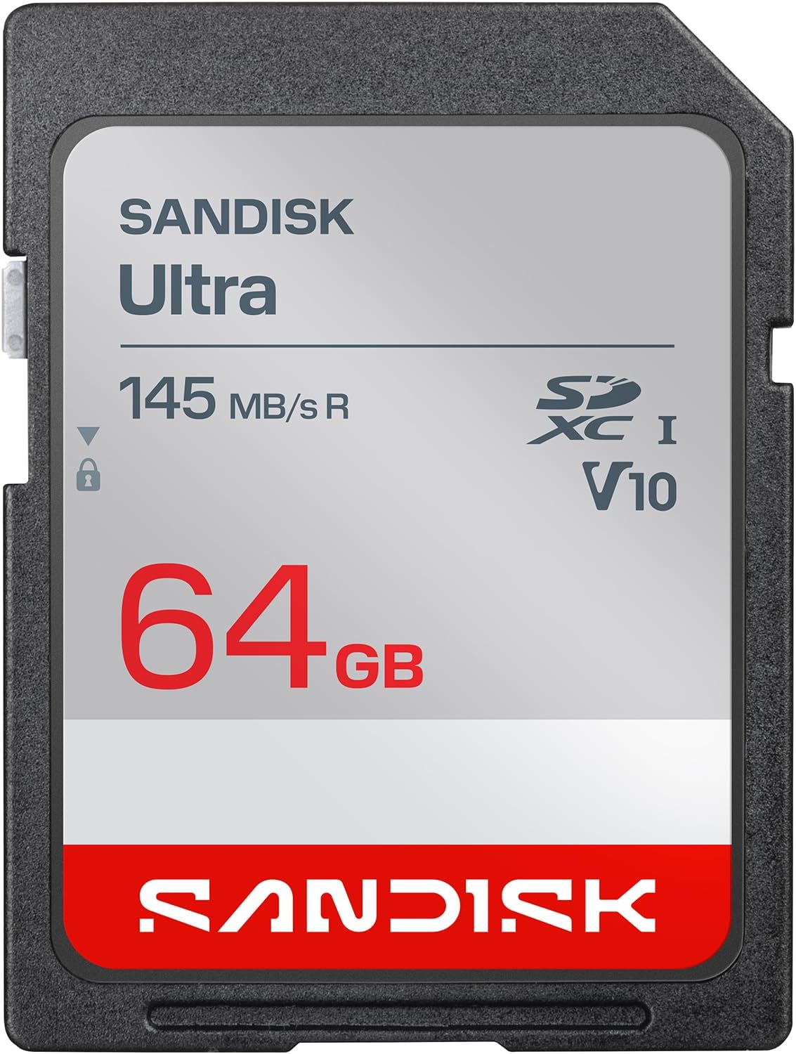 SANDISK 64GB Ultra SDXC UHS-I Memory Card - Up to 140MB/s, C10, U1, Full HD, SD Card - SDSDUNB-064G-GN6IN | Up to 140MB/s, UHS-I, U1, Class 10, Full HD video