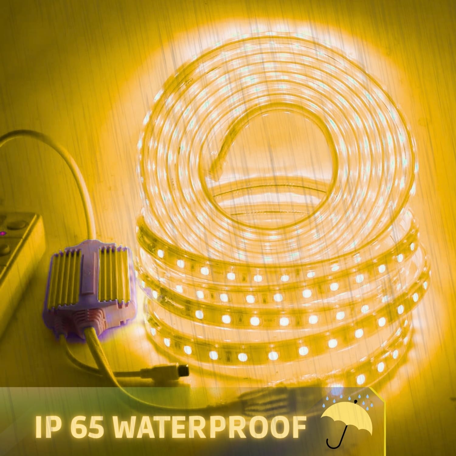 AROPRE 8 Meter LED Rope Light for Decoration – Waterproof Warm White SMD Cove Light for Ceiling, Home Décor, LED Pipe Light for Diwali, Festival, Indoor, Outdoor Use