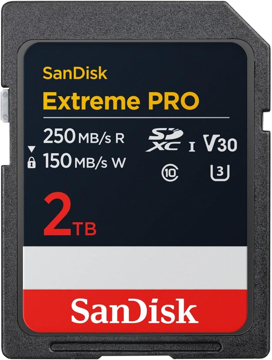 SANDISK 128GB Extreme PRO SD UHS-I Card - Up to 250MB/s Read Speed and 120MB/s Write Speed, 4K UHD, Full HD, U3, and V30 - SDSDXXJ-128G-GSCIN | UHS-I U3 SDXC card with 250MB/s read speed and V30 video class for 4K video, photography and data storage