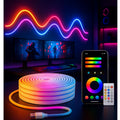 AROPRE 5 Meter Smart RGB Neon LED Strip Lights with App & Remote | Music Sync Rope Light for Room, Gaming, Party, Diwali & Home Decoration