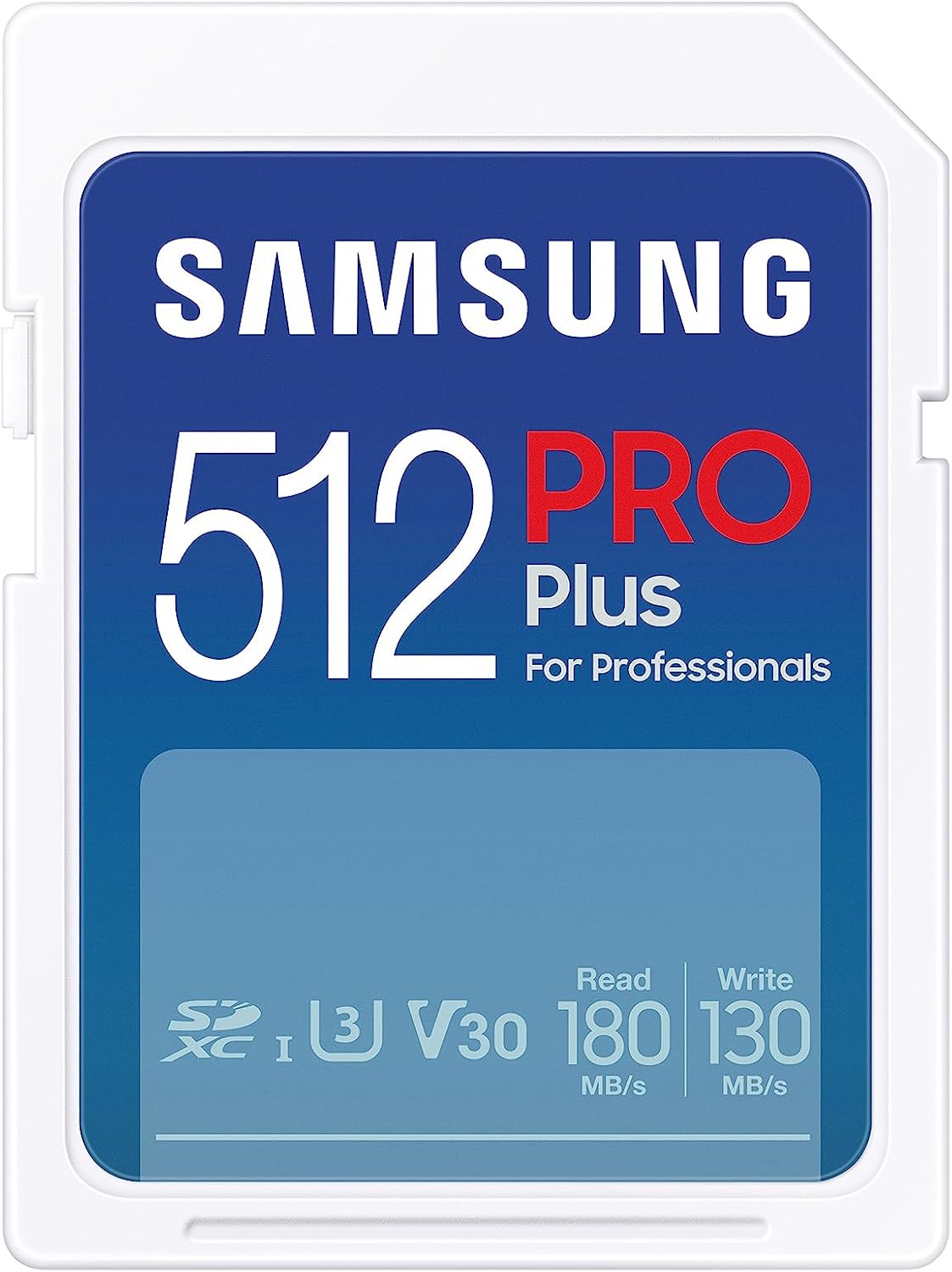 Samsung PRO Plus Full Size 128GB SDXC Memory Card + Reader, Up to 180 MB/s | Full HD & 4K UHD, UHS-I, C10, U3, V30 for DSLR, Mirrorless Cameras, PCs (MB-SD128SB/AM)