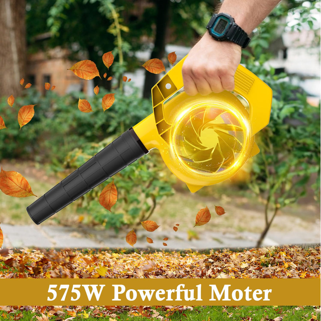 Multybyte Air Blower 575 W Electric Air Blower Garden Leaf Dust Cleaner 14000 RPM Suction 400GMS Airfoil Dirt Cleaning 170km/h Airflow with Unbreakable Body & Glossy Finish for Snow (Green)