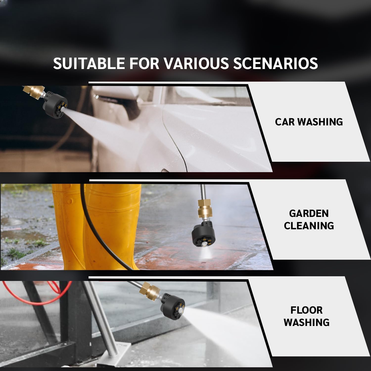 Car Washer High Pressure Gun Rechargeable with 2 Batteries | 1 Year Warranty | Pressure Washer for Car | Car Washing Pump | Water Pressure Gun for Car Wash | Gardening, Cleaning