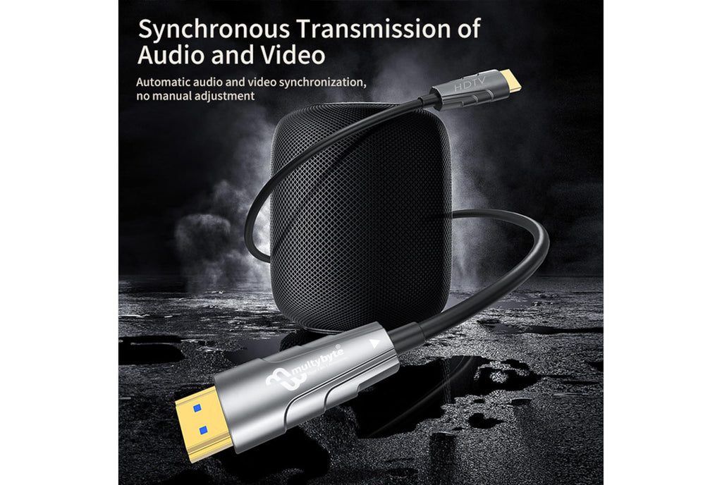 MULTYBYTE HDMI Fiber Optical Cable (70 Meter)