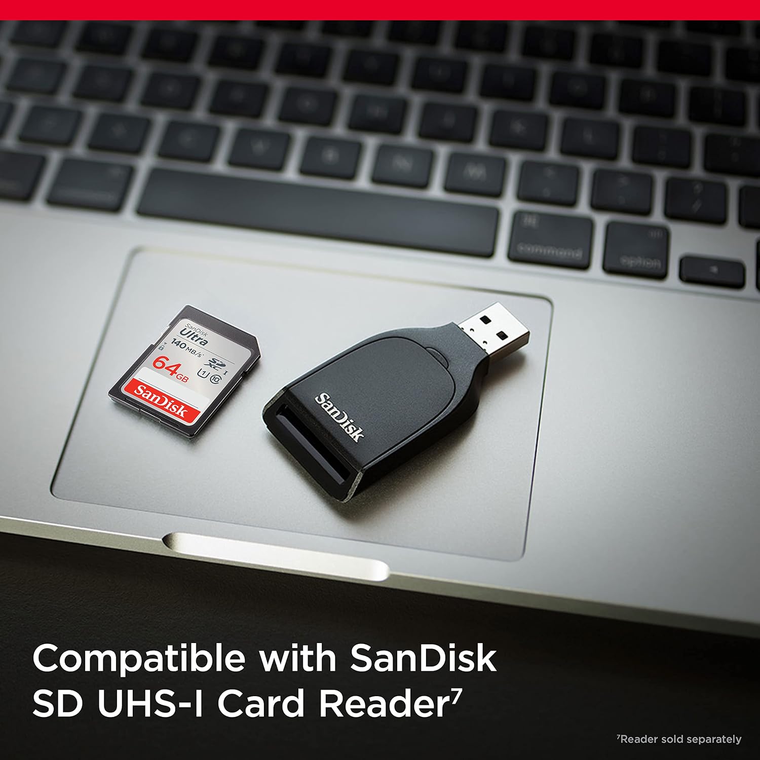 SANDISK 64GB Ultra SDXC UHS-I Memory Card - Up to 140MB/s, C10, U1, Full HD, SD Card - SDSDUNB-064G-GN6IN | Up to 140MB/s, UHS-I, U1, Class 10, Full HD video