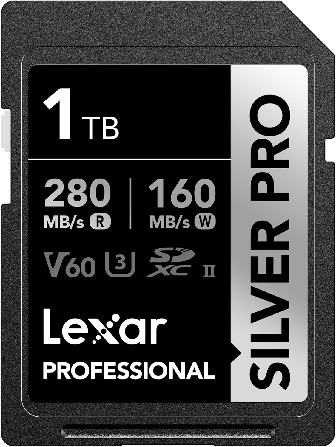 Lexar 128GB Silver PRO SD Memory Card, 280MB/s Read, 4K, V60, U3, UHS-II | Compatible w/ Canon, Sony, Nikon, Ideal for Professional Photographer, Videographer, Enthusiast, LSDSIPR128G-BNNNU