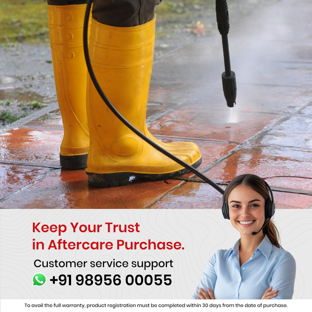 IBELL NANOJET High Pressure Washer, 1500W Motor, 120 Bar Car Washer High Pressure Gun, 6.2 L/Min Flow, 5M Hose, Portable Pressure Washer for Car, Bike, Home & Outdoor Cleaning