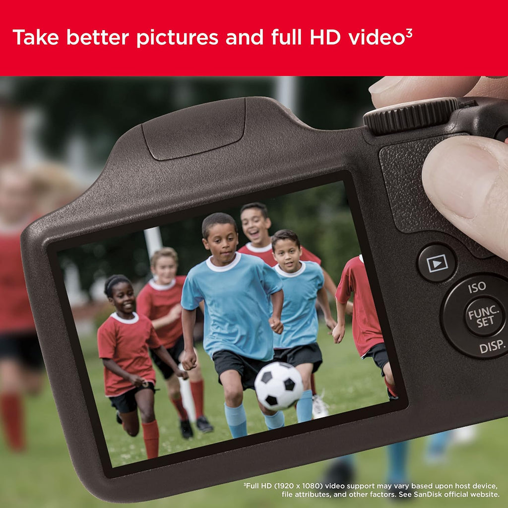 SANDISK 64GB Ultra SDXC UHS-I Memory Card - Up to 140MB/s, C10, U1, Full HD, SD Card - SDSDUNB-064G-GN6IN | Up to 140MB/s, UHS-I, U1, Class 10, Full HD video