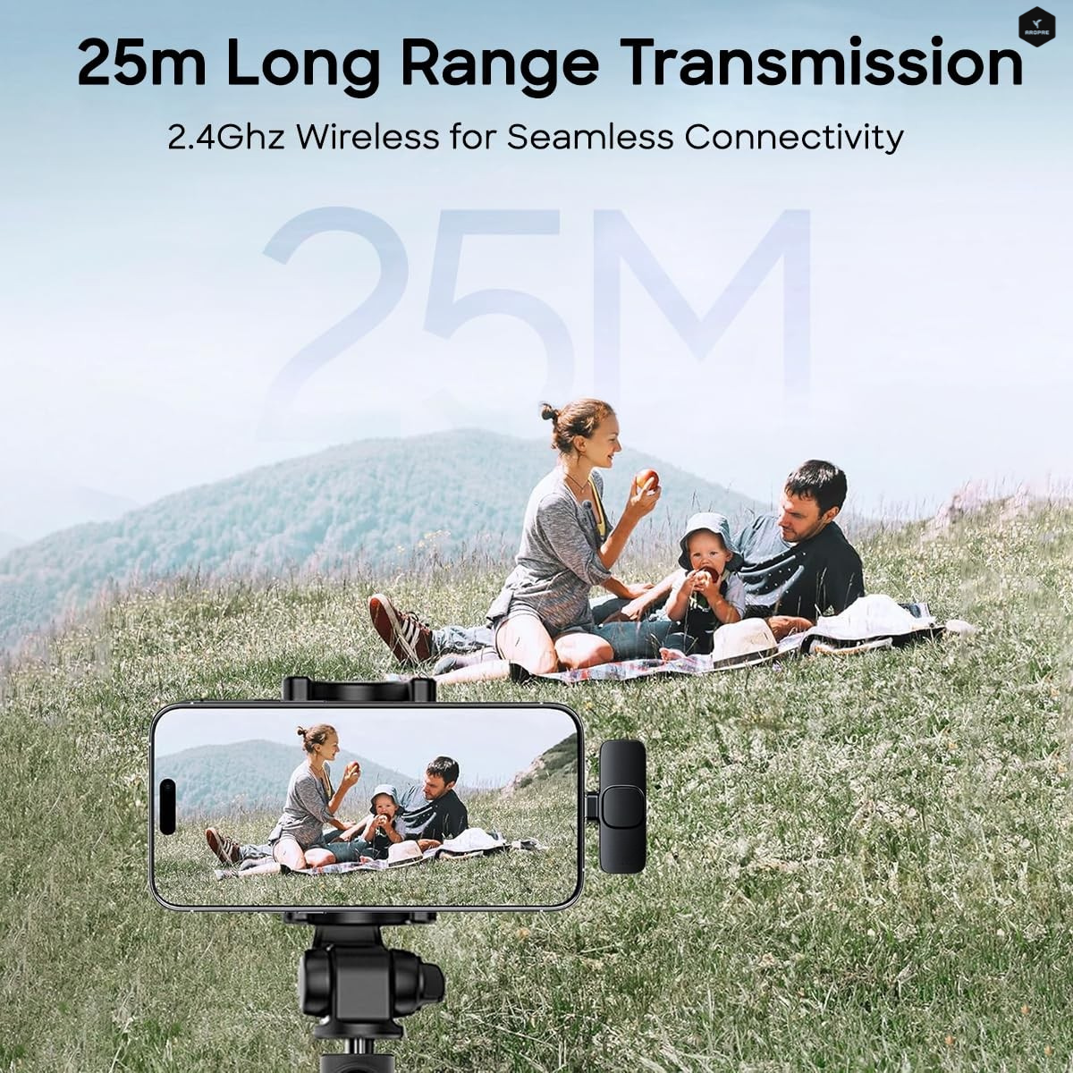 AROPRE AI K9 Professional Wireless Microphone for YouTube, AI Noise Cancelling Lavalier Mic for Video Recording, Best Wireless Mic for Content Creators